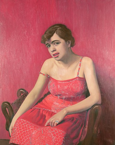 Donna rumena in abito rosso, 1925 da Felix Edouard Vallotton